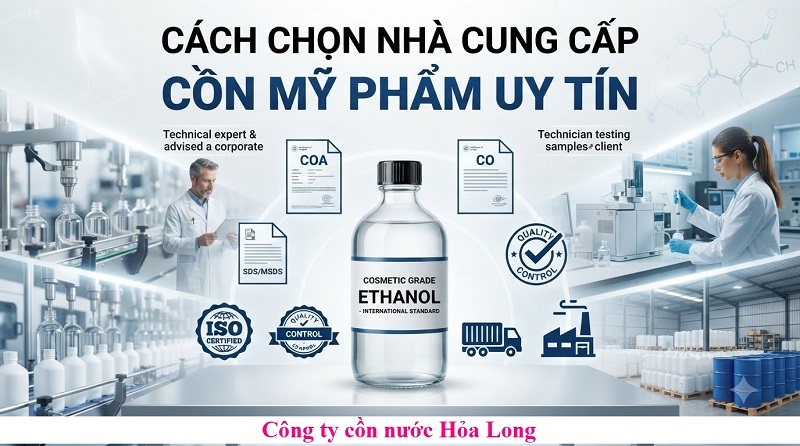 Cồn Ethanol Mỹ Phẩm Đạt Chuẩn Quốc Tế – Giải Pháp Nguyên Liệu Chất Lượng Cho Ngành Mỹ Phẩm